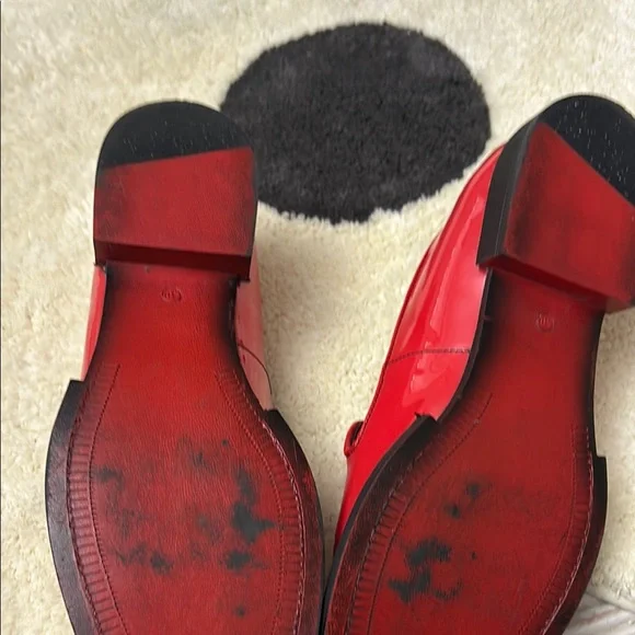 GEROTTI Red Italian Loafers, Tassels, Slip-ons, Size 9 (EU 40) - Picture 8 of 9